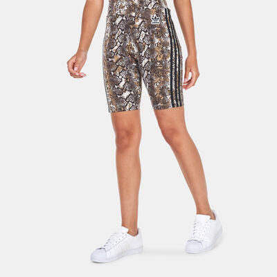 adidas Originals Women's Snake Printed Shorts Multi-Color