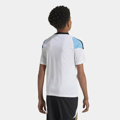 adidas Kids' Messi Training Football Top White