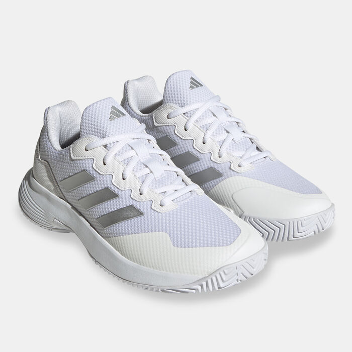 adidas Women's GameCourt 2.0 Tennis Shoe White image number 1