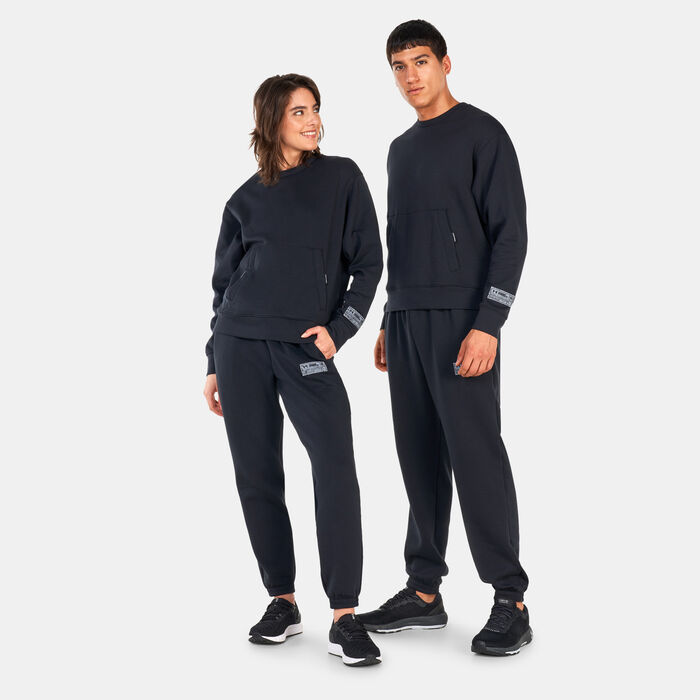 Under Armour UA Summit Knit Crew Sweatshirt Black Under Armour UA Summit Knit Crew Sweatshirt Black image number 2
