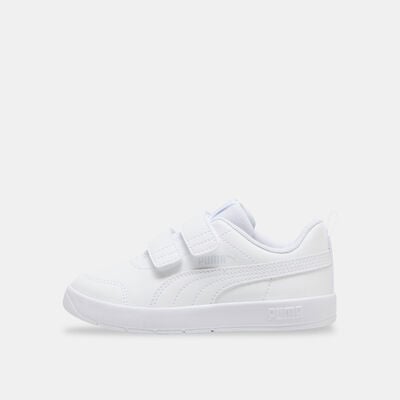 PUMA Kids' Courtflex V3 Velcro Shoes White PUMA Kids' Courtflex V3 Velcro Shoes White