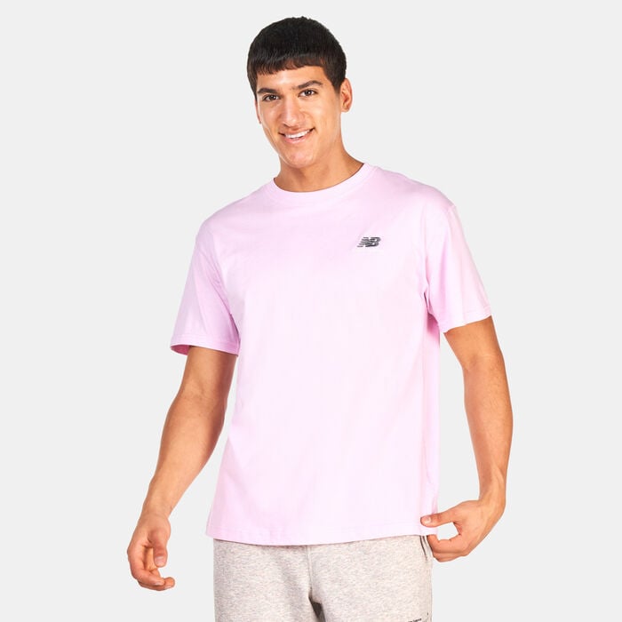 New Balance Men's Uni-ssentials Cotton T-Shirt Purple New Balance Men's Uni-ssentials Cotton T-Shirt Purple image number 0