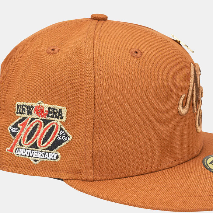 New Era Men's Logo Script 59FIFTY Cap Brown image number 2