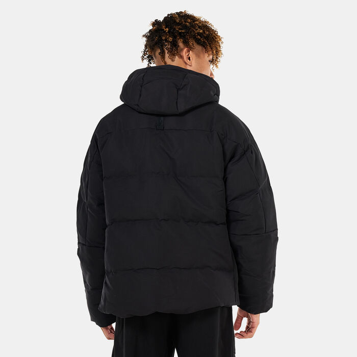 PUMA Men's Hooded Down Puffer Jacket Black PUMA Men's Hooded Down Puffer Jacket Black image number 1