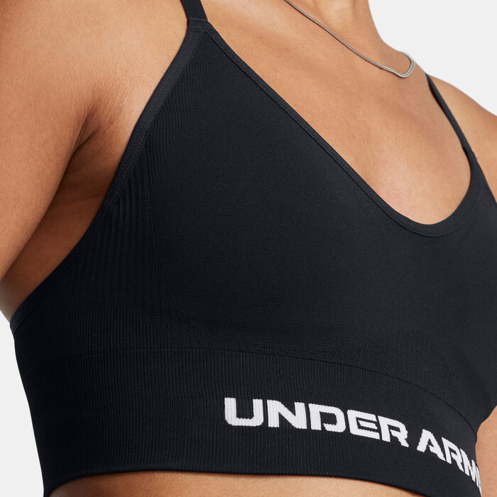 Under Armour Women's Vanish Seamless Low-Support Training Sports Bra Black image number 2