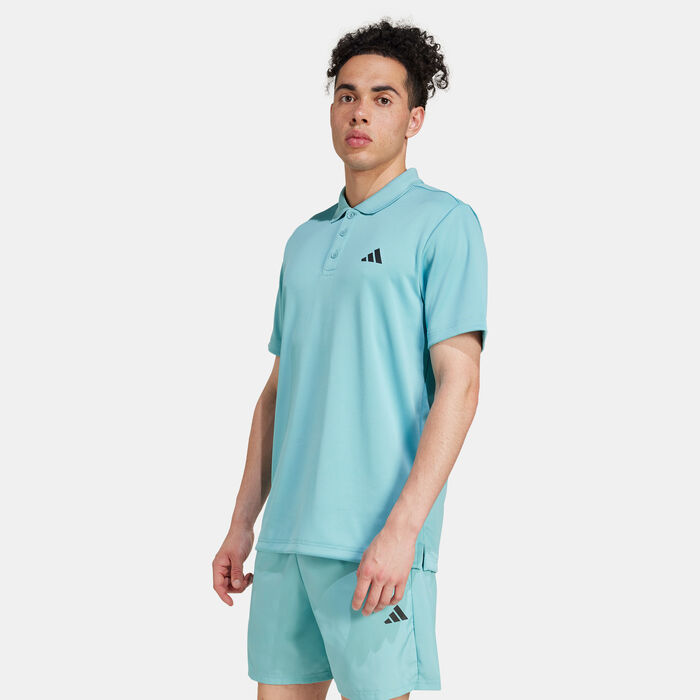 adidas Men's Train Essentials Training Polo Shirt Blue adidas Men's Train Essentials Training Polo Shirt Blue image number 0