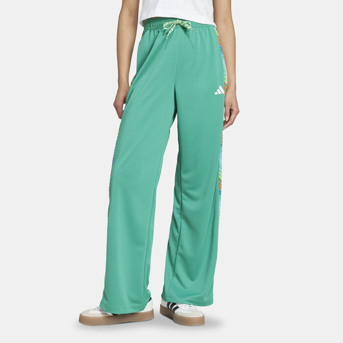 adidas Women's Emerging Harmony Wide Track Pants Green adidas Women's Emerging Harmony Wide Track Pants Green image number 0