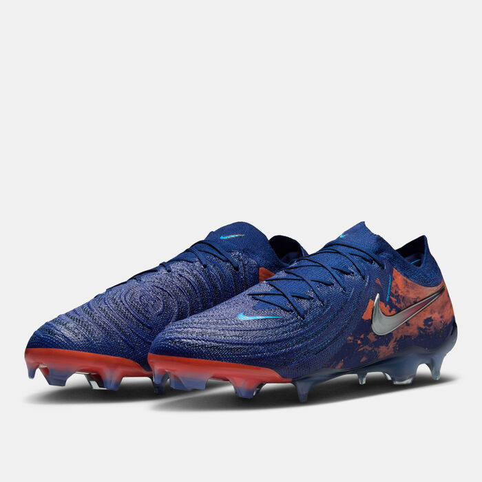 Nike Men's Erling Haaland Phantom GX 2 Elite Firm Ground Football Shoes Blue Nike Men's Erling Haaland Phantom GX 2 Elite Firm Ground Football Shoes Blue image number 1