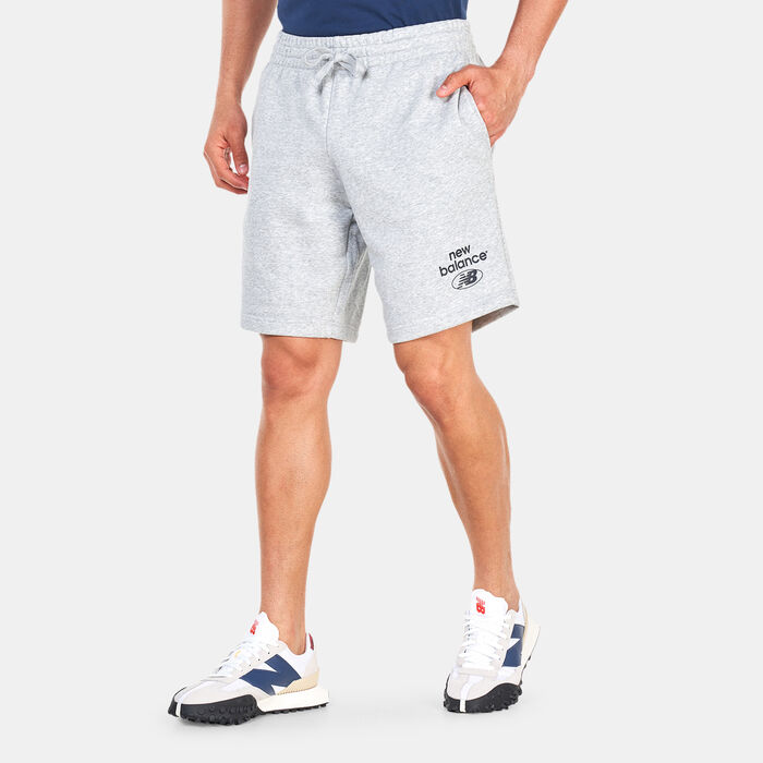 New Balance Men's Essentials Fleece Shorts Grey New Balance Men's Essentials Fleece Shorts Grey image number 0