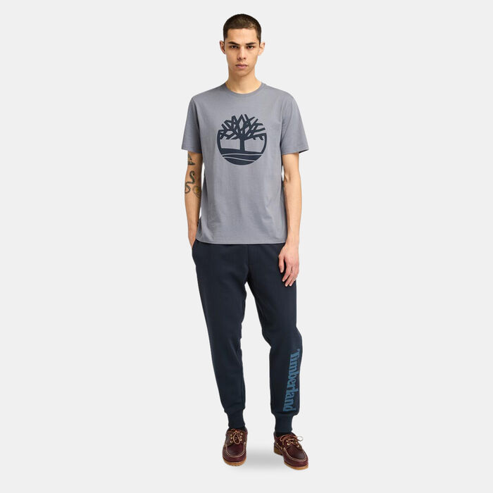 Timberland Men's Wordmark Logo Sweatpants Blue Timberland Men's Wordmark Logo Sweatpants Blue image number 2