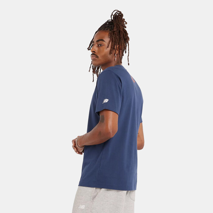New Balance Men's NYC Marathon Graphic T-Shirt Blue New Balance Men's NYC Marathon Graphic T-Shirt Blue image number 1