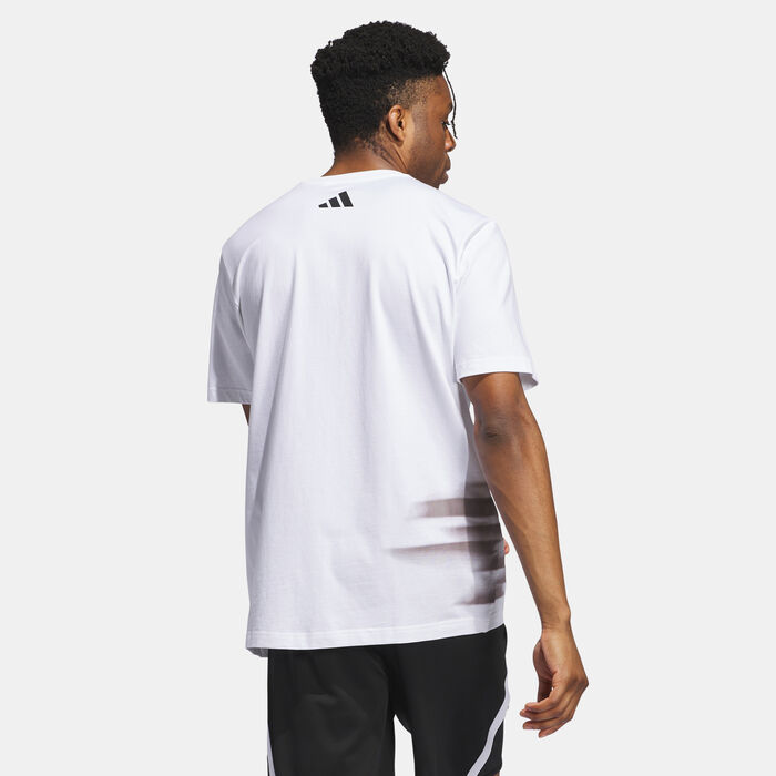 adidas Originals Men's Trae Foundation T-Shirt White adidas Originals Men's Trae Foundation T-Shirt White image number 1