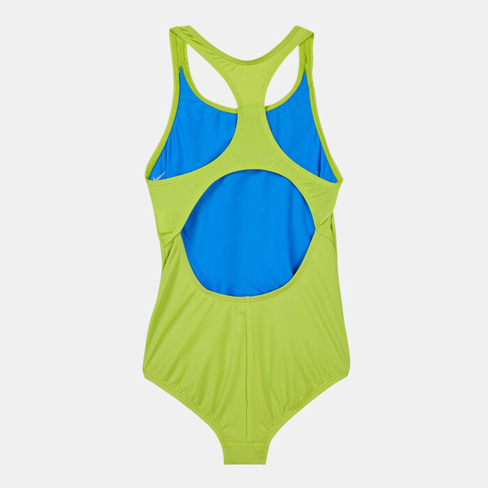 Nike Swim Kids' Racerback 1-Piece Swimsuit (Older Kids) Green Nike Swim Kids' Racerback 1-Piece Swimsuit (Older Kids) Green image number 1