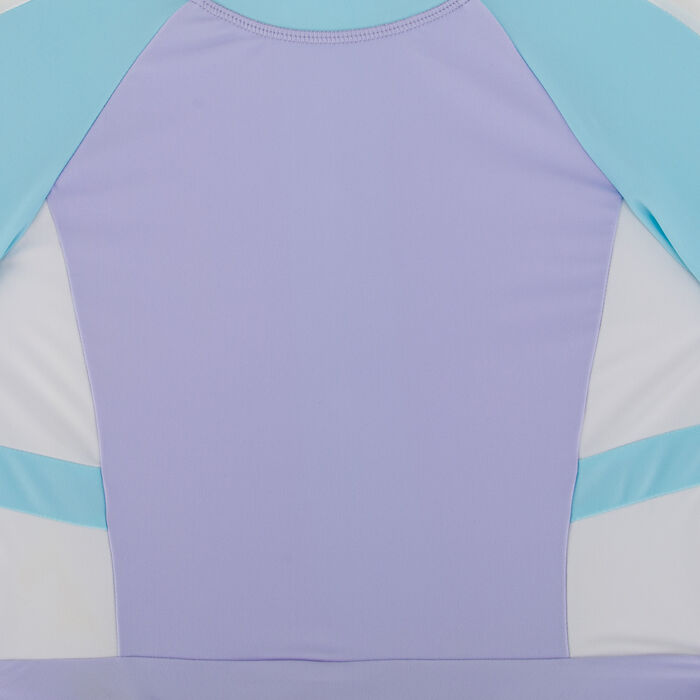 Sun and Sand Sports Kids' Swimming Dress with Cap Purple image number 2