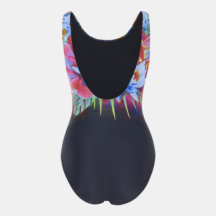 Speedo Women's Digital Placement U-Back One-Piece Swimsuit Multi-Color Speedo Women's Digital Placement U-Back One-Piece Swimsuit Multi-Color image number 1