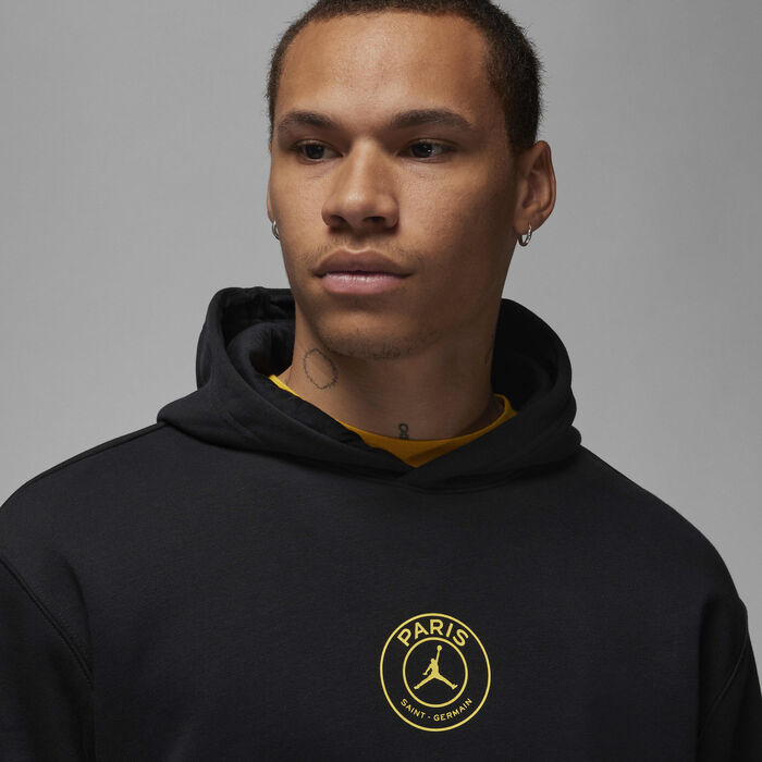 Jordan Men's Paris Saint-Germain Fleece Hoodie Black Jordan Men's Paris Saint-Germain Fleece Hoodie Black image number 2