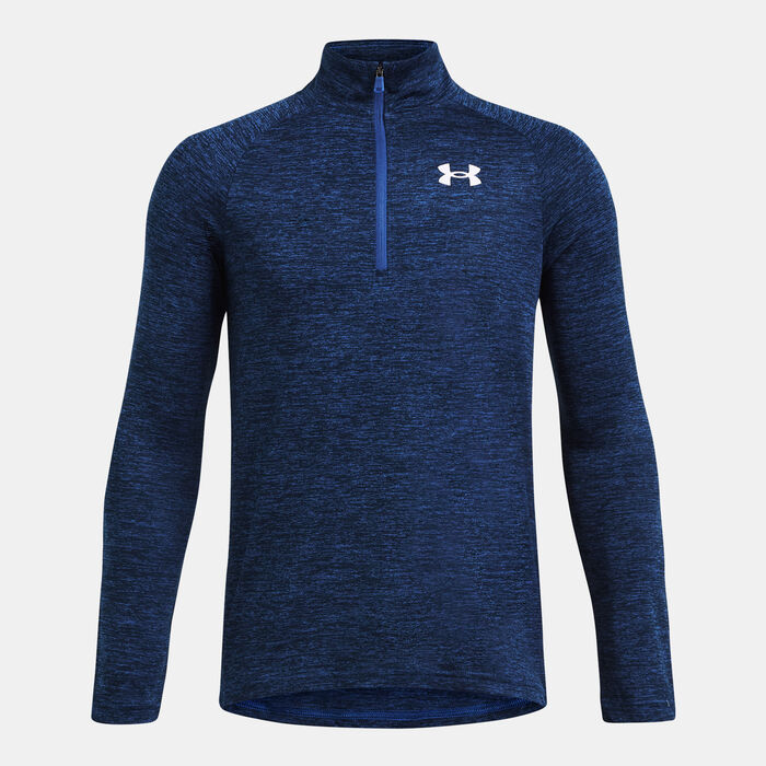 Under Armour Kids' UA Tech 2.0 1/2-Zip Training Top Blue Under Armour Kids' UA Tech 2.0 1/2-Zip Training Top Blue image number 0