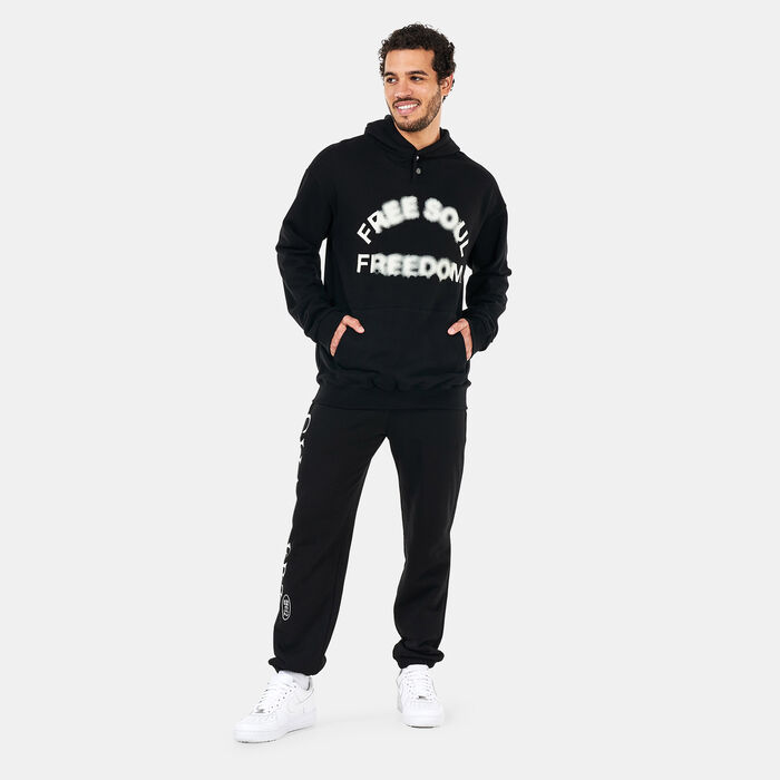 Tee Library Men's Two Snap Placket Hoodie Black Tee Library Men's Two Snap Placket Hoodie Black image number 2