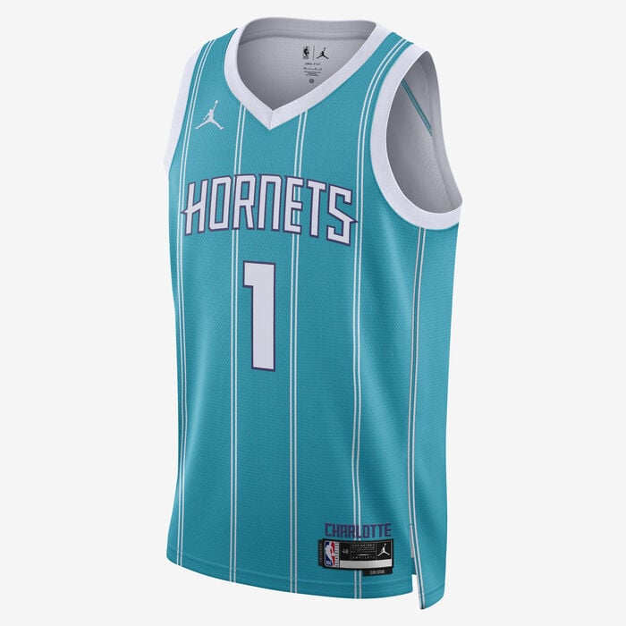 Jordan Men's NBA Charlotte Hornets Icon Edition 2022/23 Dri-FIT Swingman Jersey Green Jordan Men's NBA Charlotte Hornets Icon Edition 2022/23 Dri-FIT Swingman Jersey Green image number 0
