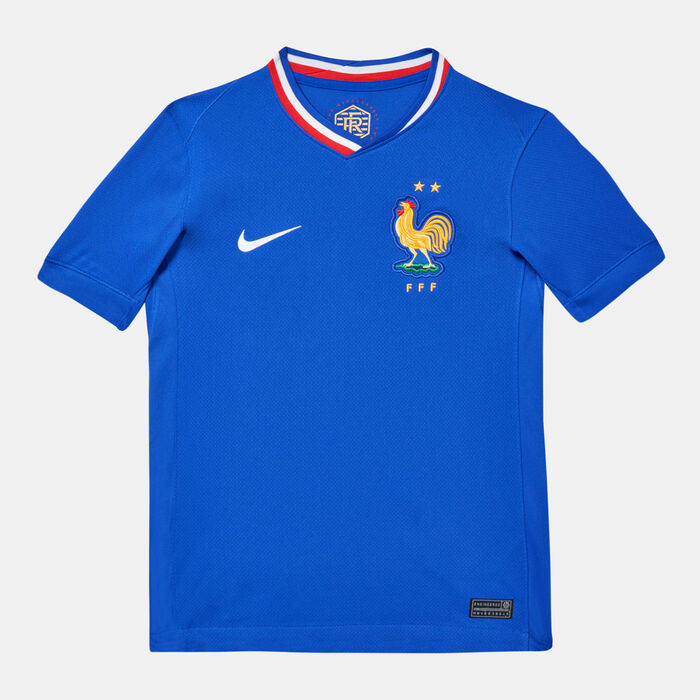 Nike Kids' FFF (France) Stadium Dri-FIT Replica Home Football Jersey Blue Nike Kids' FFF (France) Stadium Dri-FIT Replica Home Football Jersey Blue image number 3