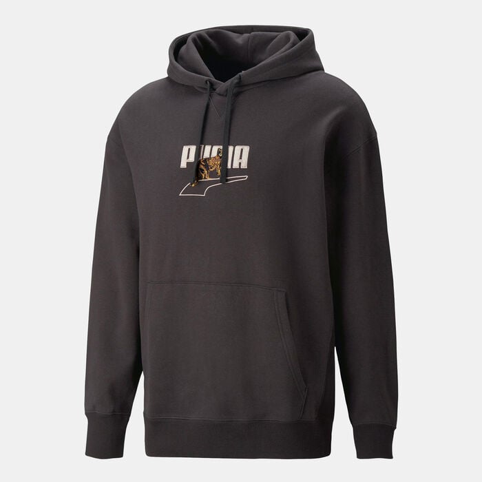PUMA Men's Downtown Graphic Hoodie Black PUMA Men's Downtown Graphic Hoodie Black image number 0