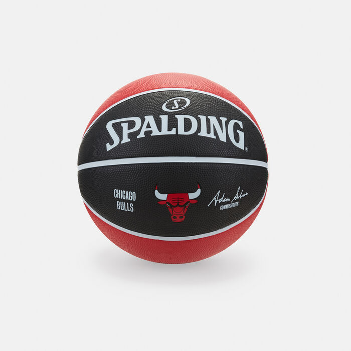 Spalding NBA Team Chicago Bulls Rubber Basketball Multi-Color Spalding NBA Team Chicago Bulls Rubber Basketball Multi-Color image number 0