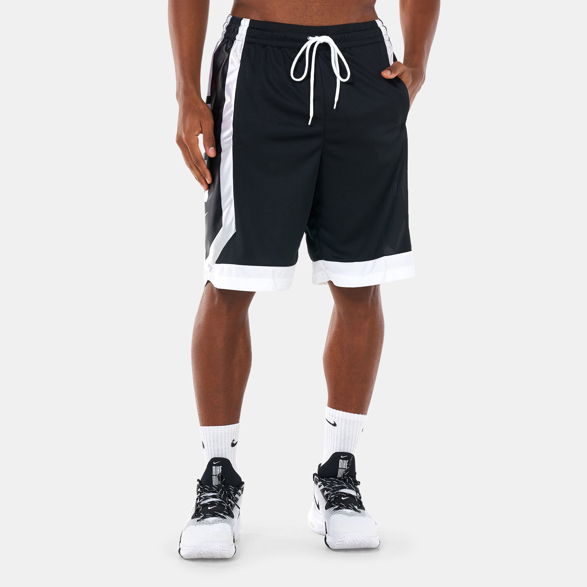  Nike Dri Fit 11 Shorts nkAQ3495 010 Black/White : Clothing,  Shoes & Jewelry