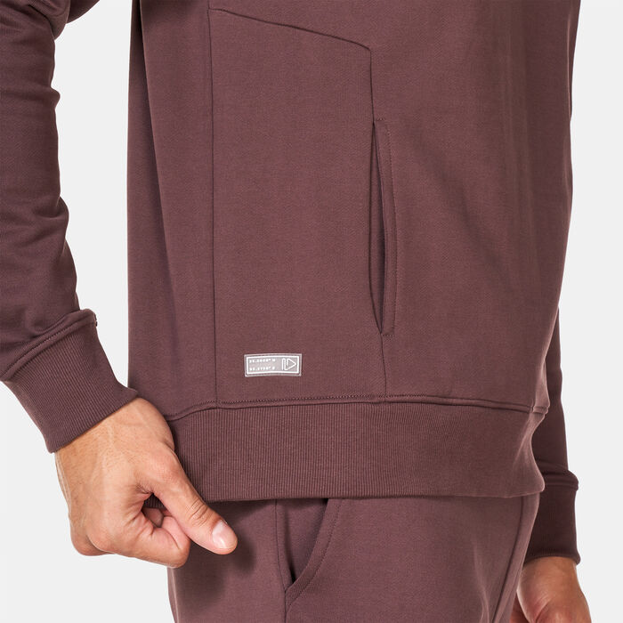 Sun and Sand Sports Men's Classic Hoodie Brown Sun and Sand Sports Men's Classic Hoodie Brown image number 3