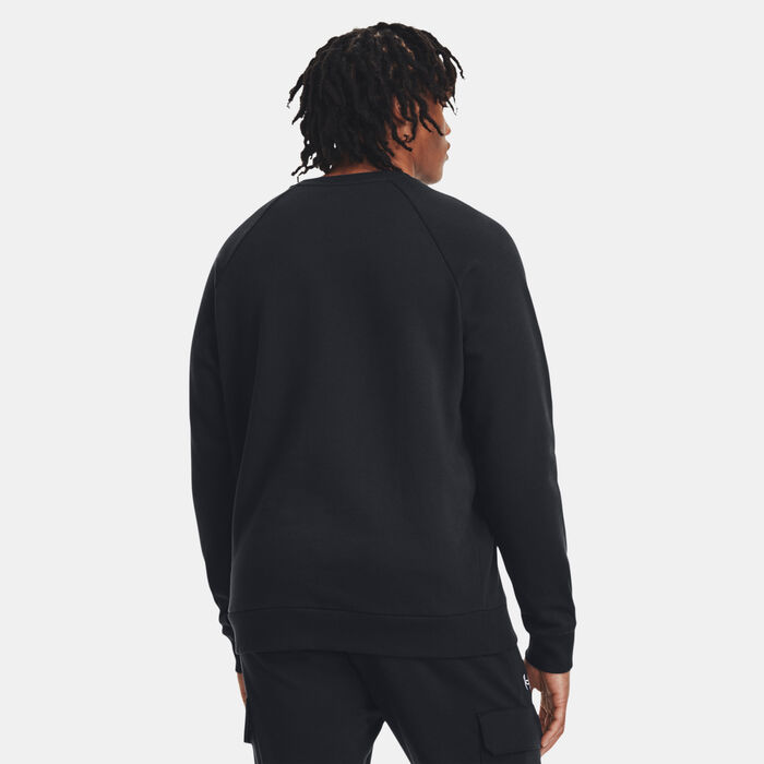 Under Armour Men's Rival Fleece Sweatshirt Black Under Armour Men's Rival Fleece Sweatshirt Black image number 1