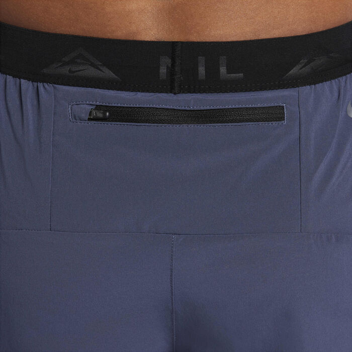 Nike Men's Trail Dawn Range Dri-FIT Running Trousers Blue Nike Men's Trail Dawn Range Dri-FIT Running Trousers Blue image number 3