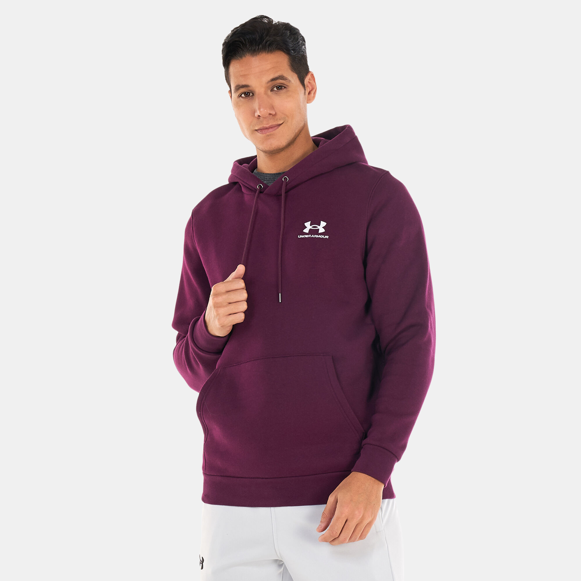 Mens purple under armour hoodie sales