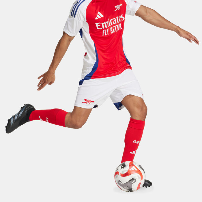 adidas Men's Arsenal Replica Home Football Shorts - 2024/25 White adidas Men's Arsenal Replica Home Football Shorts - 2024/25 White image number 2