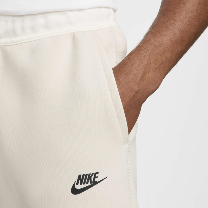 Nike Men's Sportswear Tech Fleece Joggers Ivory image number 3