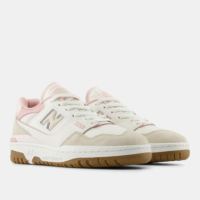 New Balance Women's BB550 Shoes White New Balance Women's BB550 Shoes White image number 1