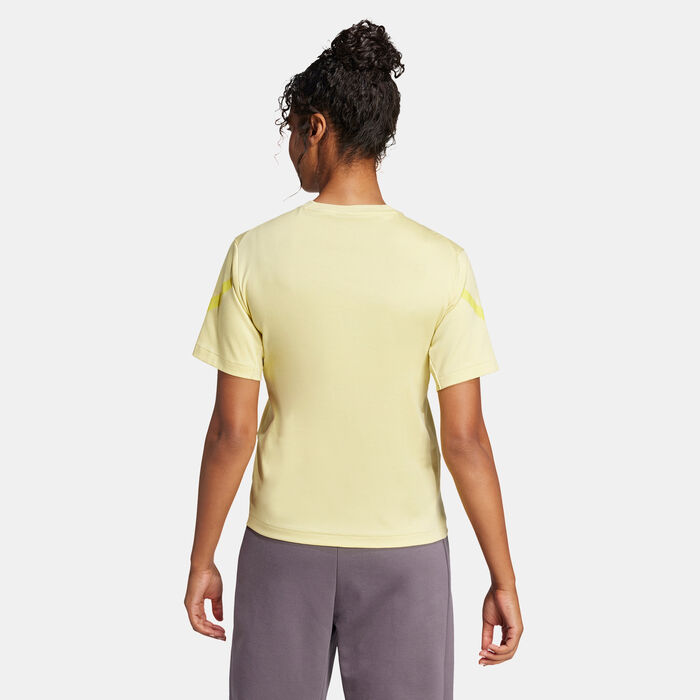 adidas Women's Z.N.E. T-Shirt yellow adidas Women's Z.N.E. T-Shirt yellow image number 1