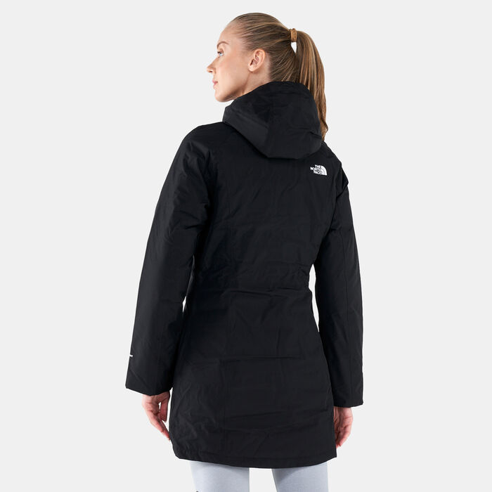 The North Face Women's Recycled Brooklyn Parka Jacket Black The North Face Women's Recycled Brooklyn Parka Jacket Black image number 1