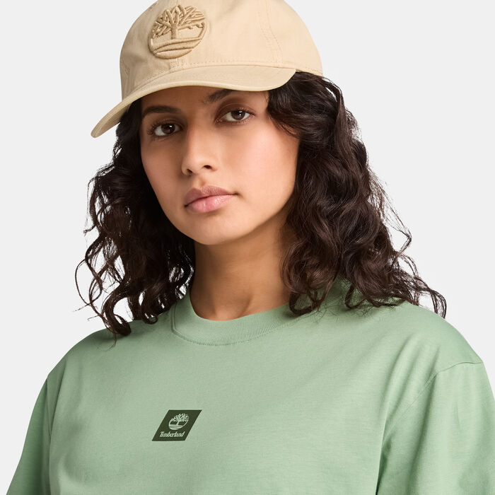 Timberland Women's Stack Logo T-Shirt Green Timberland Women's Stack Logo T-Shirt Green image number 3
