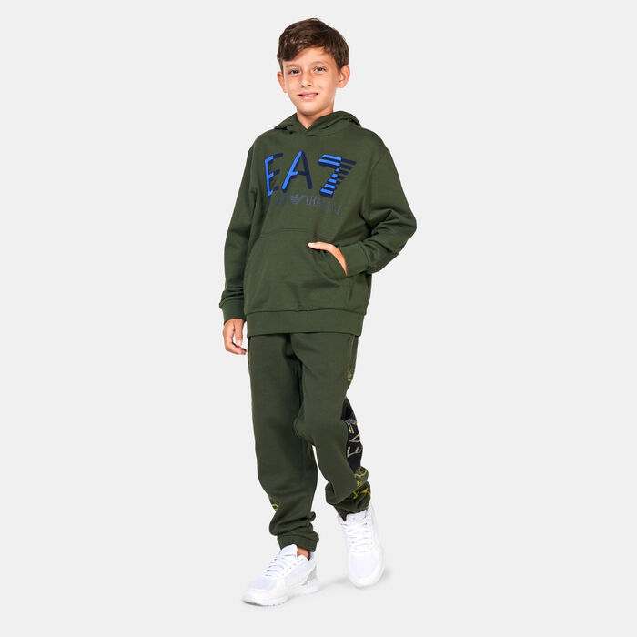 EA7 Emporio Armani Kids' Visibility Sweatpants Green EA7 Emporio Armani Kids' Visibility Sweatpants Green image number 2