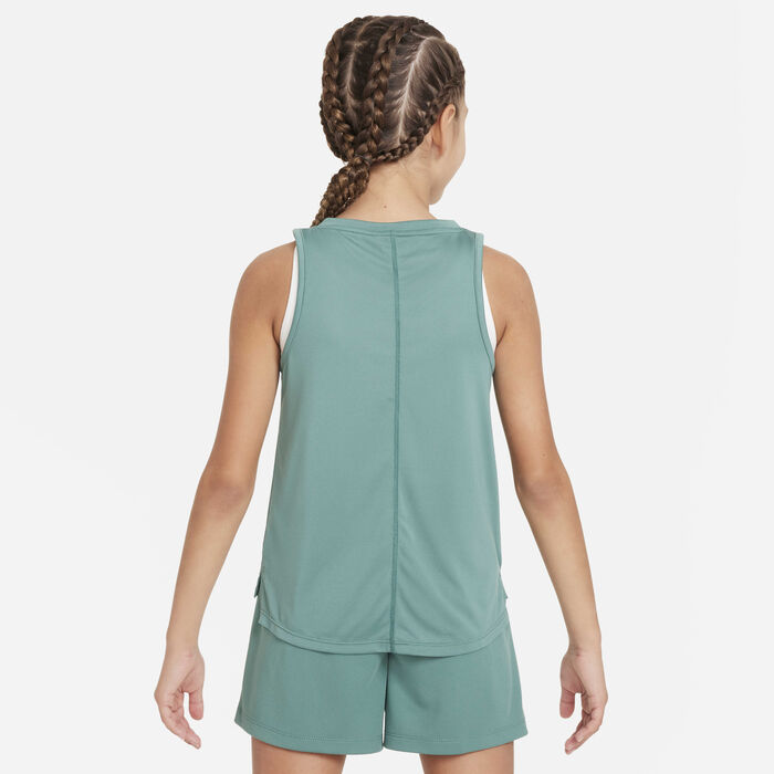 Nike Kids' Dri-FIT One Training Tank Green Nike Kids' Dri-FIT One Training Tank Green image number 1
