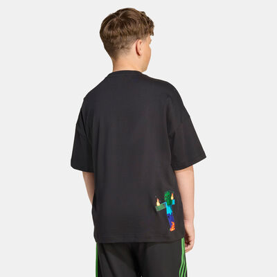 adidas Originals Kids' Minecraft T-Shirt Black