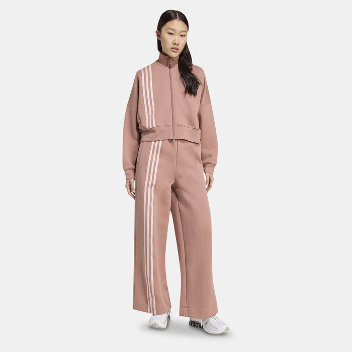 adidas Originals Women's Off Placed 3-Stripes Track Jacket Pink adidas Originals Women's Off Placed 3-Stripes Track Jacket Pink image number 2
