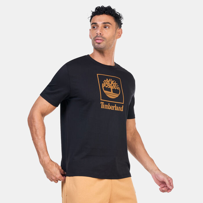 Timberland Men's Stack Logo T-Shirt Black Timberland Men's Stack Logo T-Shirt Black image number 0