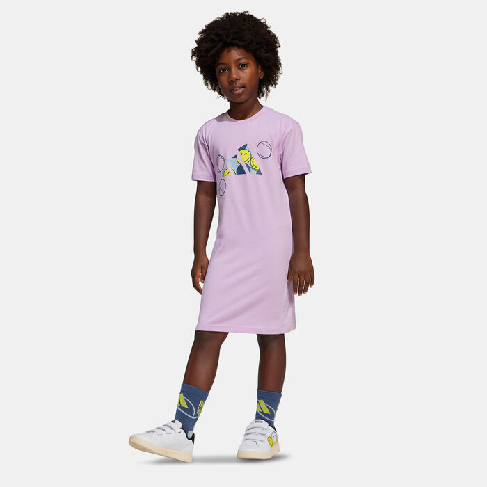adidas Kids' Smileyworld Dress Purple adidas Kids' Smileyworld Dress Purple image number 0