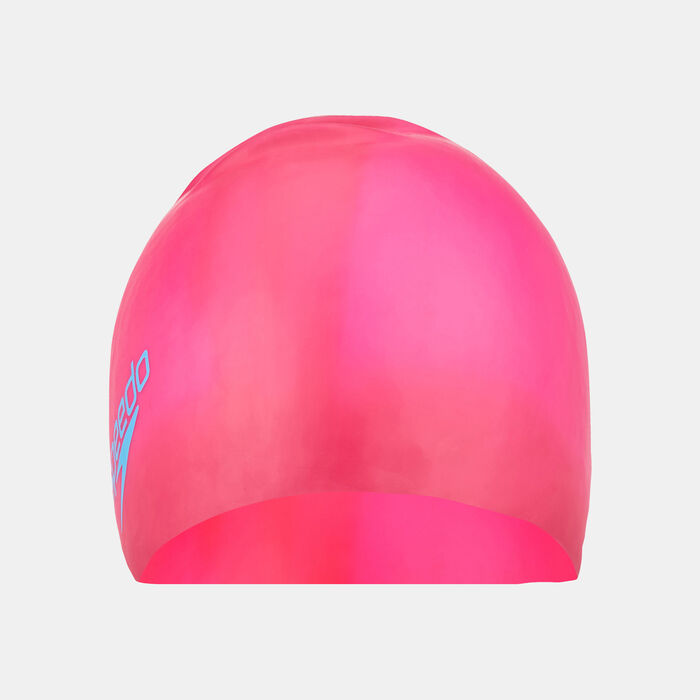 Speedo Kids' Long Hair Swim Cap Pink image number 0
