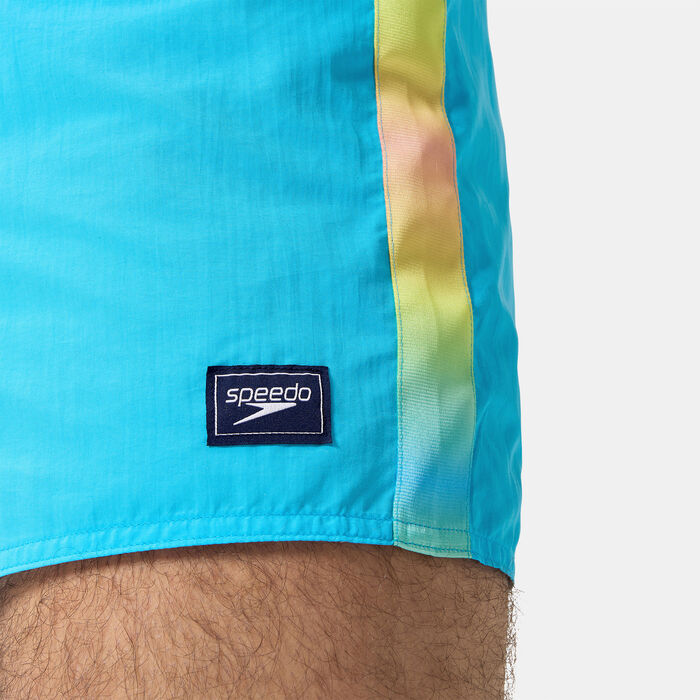 Speedo Mens Retro Swimming Shorts Blue Speedo Mens Retro Swimming Shorts Blue image number 3