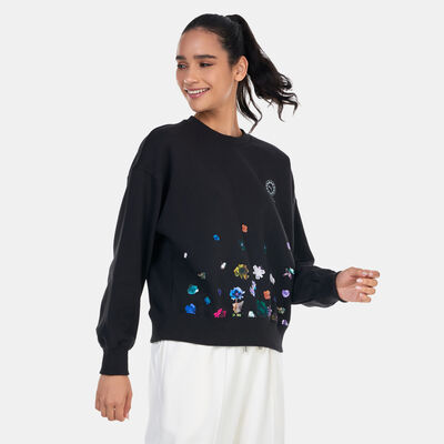 PUMA Women's x LIBERTY Sweatshirt Black PUMA Women's x LIBERTY Sweatshirt Black