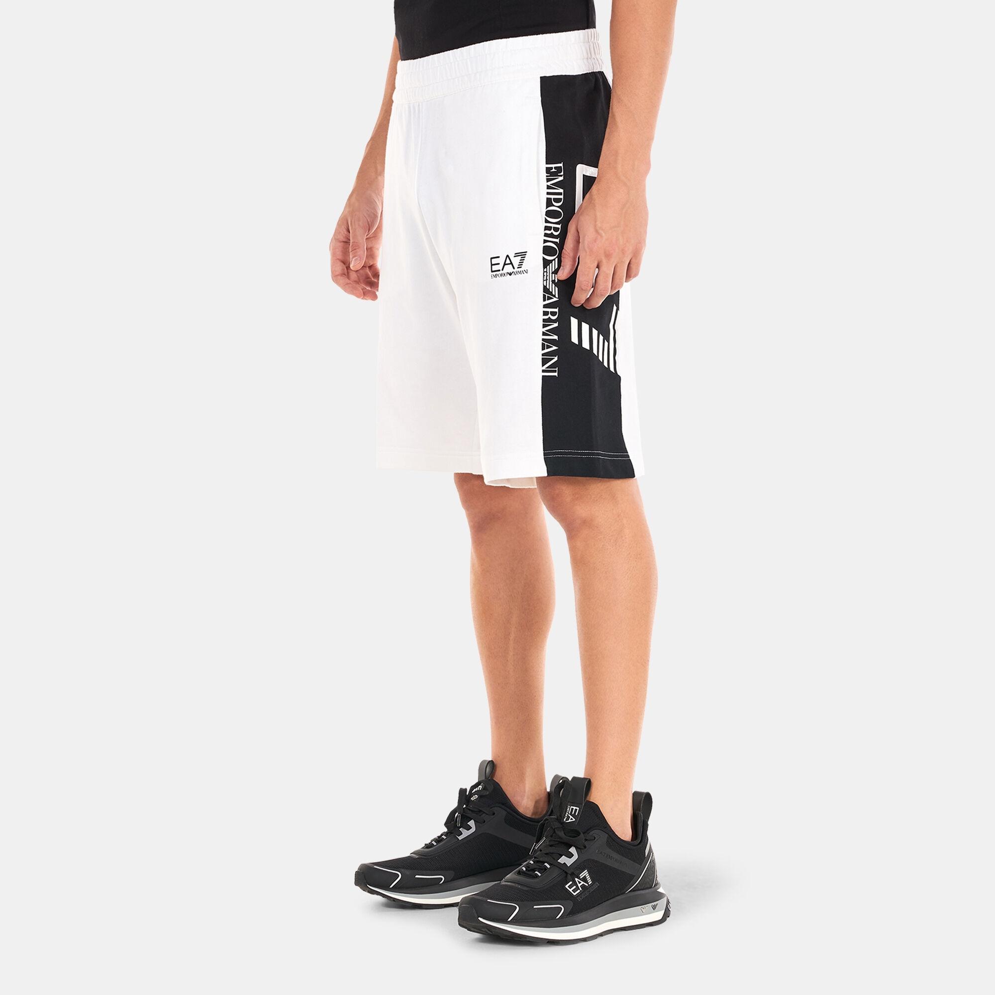 Ea7 white shorts hotsell