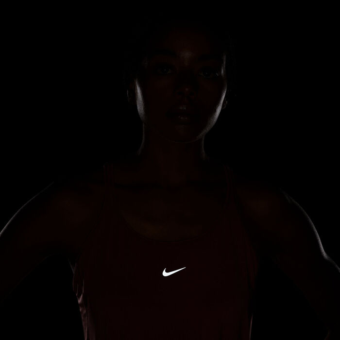 Nike Women's One Classic Dri-FIT Strappy Tank Top Pink image number 5