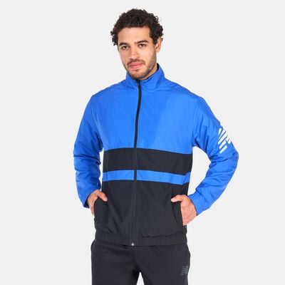 New Balance Men's Tenacity Woven Jacket Blue New Balance Men's Tenacity Woven Jacket Blue