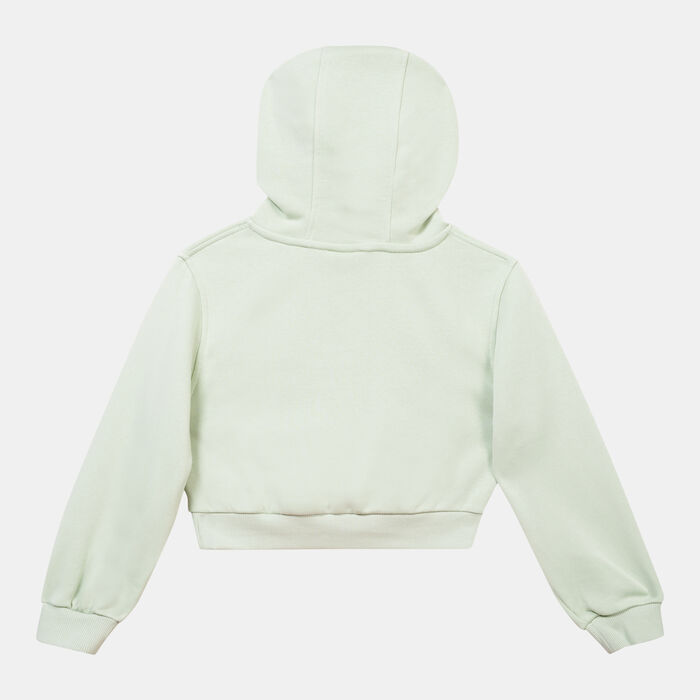 Nike Kids' Sportswear Club Fleece Crop Hoodie Green image number 1